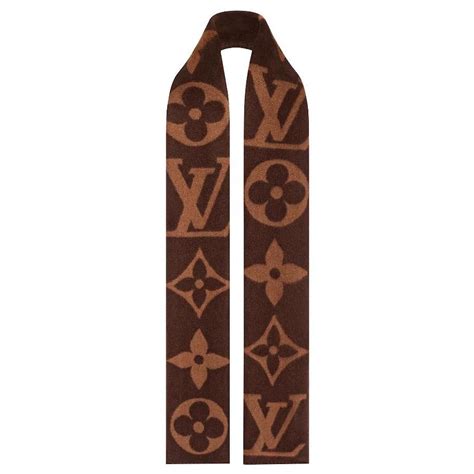 Foulard Louis vuitton in Cachemire Marrone 